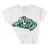 Green Glow 1s DopeSkill Women's Crop Top Rare Breed Type Graphic