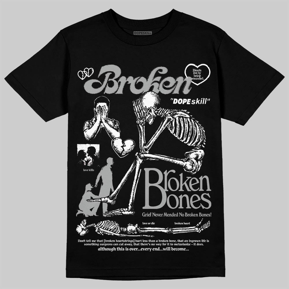 Jordan 6 "Cap and Gown" DopeSkill T-Shirt Broken Bones Graphic Streetwear - black