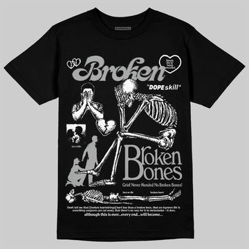 Jordan 6 "Cap and Gown" DopeSkill T-Shirt Broken Bones Graphic Streetwear - black