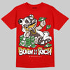 Adidas Samba OG Cloud White Better Scarlet Supplier Colour DopeSkill T-Shirt Born To Be Rich Graphic Streetwear - Red