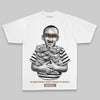 Brown Oversize Print Scared Money Don't Make No Money DopeSkill Graphic Premium T-shirt Streetwear - White 