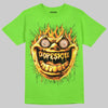 Neon Green Sneakers DopeSkill T-Shirt Hellfire Graphic Streetwear - Lime