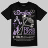 Jordan 10 WMNS “Hydrangeas” DopeSkill T-Shirt Broken Bones Graphic Streetwear - Black