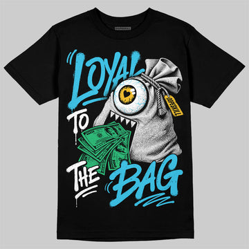 Jordan 11 Gamma Blue DopeSkill T-Shirt Loyal To The Bag Graphic Streetwear - Black