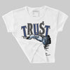 Midnight Navy 1s DopeSkill Women's Crop Top Trust No One Graphic