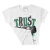 Lucky Green 3s DopeSkill Women's Crop Top Trust No One Graphic