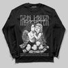 Jordan 4 “Black Cat” (2025) DopeSkill Long Sleeve T-Shirt Real Lover Graphic Streetwear - Black