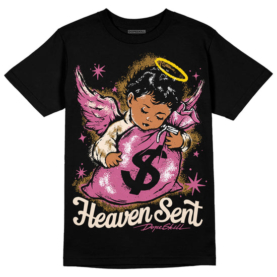 Dunk Low Just Do It “Bronzine/Playful Pink” DopeSkill T-Shirt Heaven Sent Graphic Streetwear - Black