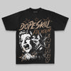 Brown Oversize Print Fix Your Energy DopeSkill Graphic Premium T-shirt Streetwear - Black