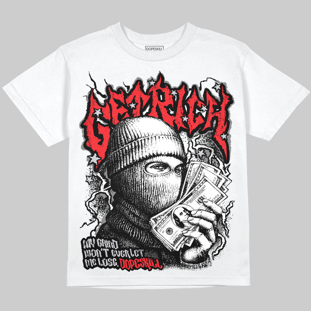 Grey Sneakers DopeSkill Oversize Print T-Shirt Wealthy Graphic Streetwear