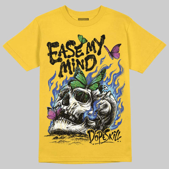 Yellow Sneakers DopeSkill T-Shirt Ease My Mind Graphic Streetwear - Gold