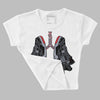 Bred Reimagined 4s DopeSkill Women's Crop Top Breathe Graphic