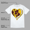 Yellow Bordeaux DopeSkill T-Shirt Heart AJ Graphic