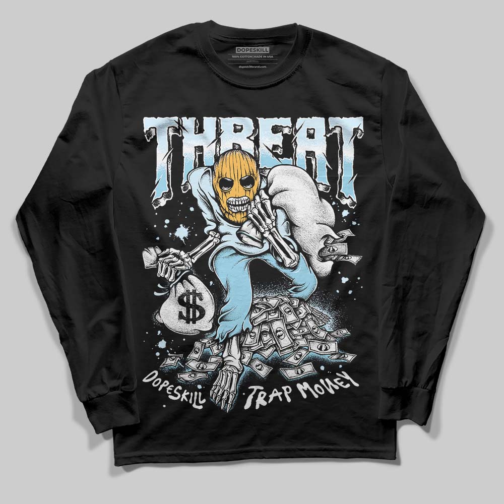 Vans Knu Stack Vintage Satin Dream Blue DopeSkill Long Sleeve T-Shirt Threat Graphic Streetwear - Black