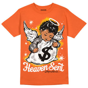 Jordan 3 Georgia Peach DopeSkill Orange T-shirt Heaven Sent Graphic Streetwear