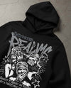 Wolf Grey 5s DopeSkill Hoodie Sweatshirt Distorted Realms Graphic