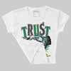 Lucky Green 5s DopeSkill Women's Crop Top Trust No One Graphic