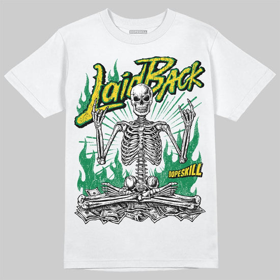 Green Sneakers DopeSkill T-Shirt Laid Back Graphic Streetwear - White