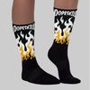 Max 96 Varsity Maize DopeSkill Sublimated Socks FIRE Graphic