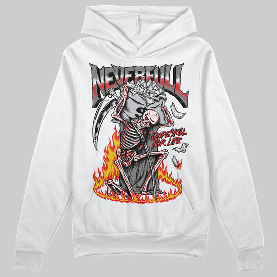 Grey Sneakers DopeSkill Hoodie Sweatshirt Heartless Graphic Streetwear - White 