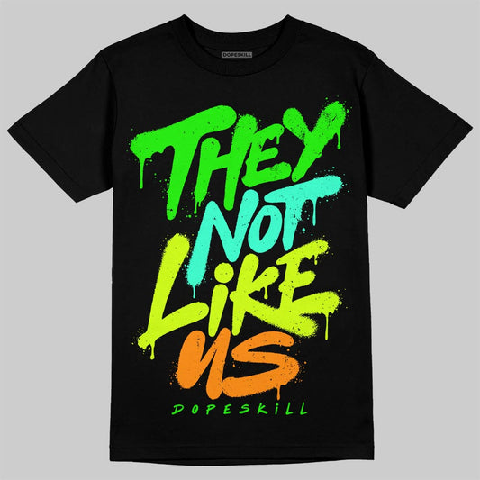 Green Sneakers DopeSkill T-Shirt They Not Like Us Graphic Streetwear - Black