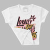 Red Stardust 3s DopeSkill Women's Crop Top LOVE Graphic