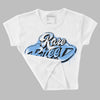 Powder Blue 9s DopeSkill Women's Crop Top Rare Breed Type Graphic