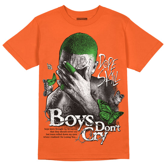 Jordan 3 Georgia Peach DopeSkill Orange T-shirt Boys Don't Cry Graphic Streetwear