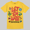 Yellow Sneakers DopeSkill T-Shirt Let 'em Hate Graphic Streetwear - Gold