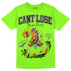 Neon Green Sneakers DopeSkill Neon Green T-Shirt Cant Lose Graphic Streetwear