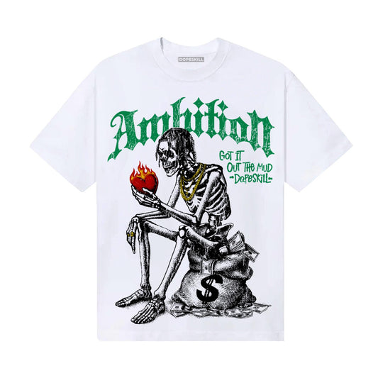 Green Sneakers DopeSkill T-Shirt Ambition Graphic Streetwear - White