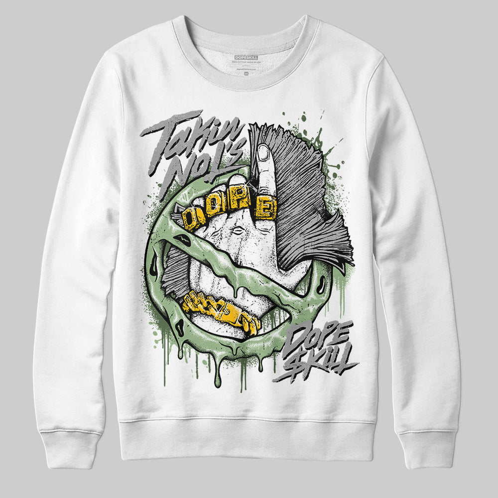 Jordan 4 Retro “Seafoam” DopeSkill Sweatshirt Takin No L's Graphic Streetwear - White 