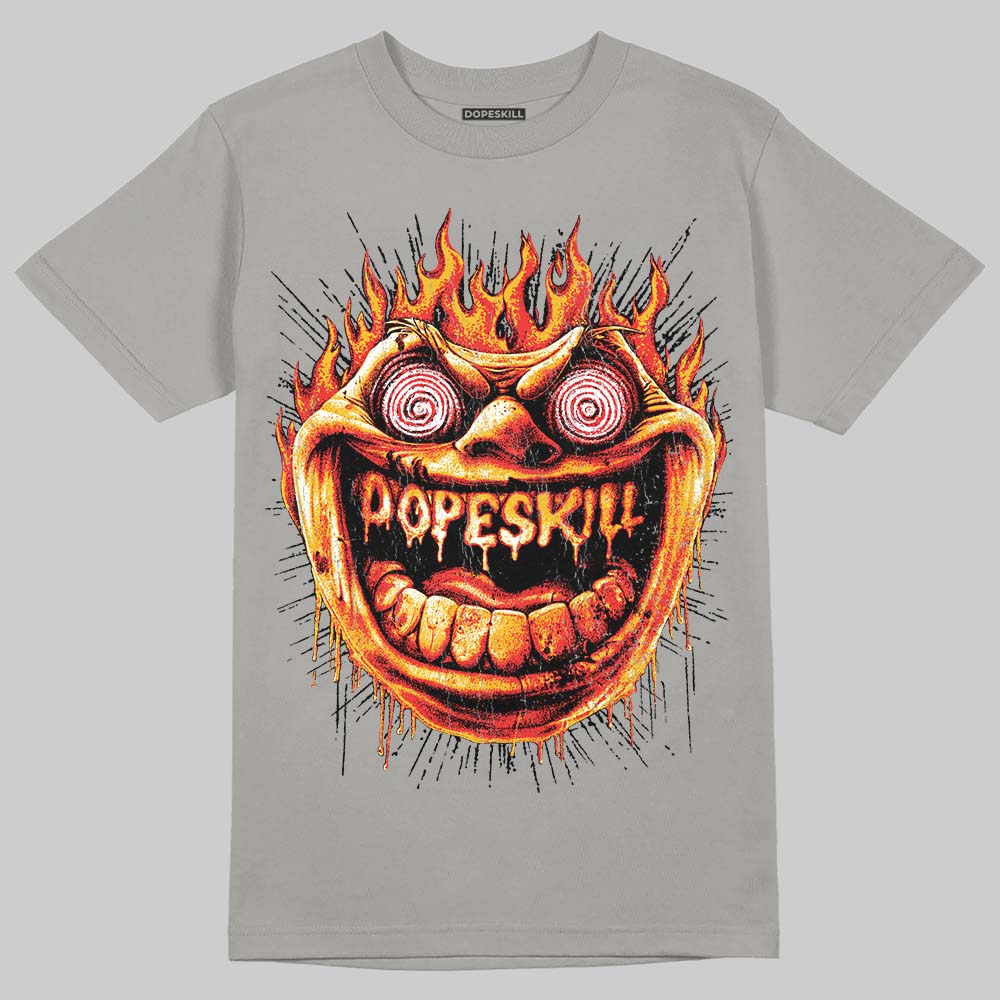 Grey Sneakers DopeSkill T-Shirt Hellfire Graphic Streetwear - Gravel