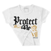 Gratitude 11s DopeSkill Women's Crop Top Protect Me From Evil Graphic