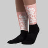 Leather Curb Glitter Pale Pink DopeSkill Sublimated Socks Hustle Graphic