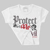 1906R NB Silver Classic Crimson DopeSkill Women's Crop Top Protect Me From Evil Graphic