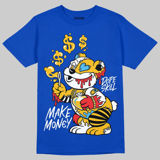 Royal Blue Sneakers DopeSkill T-Shirt Make Money Graphic Streetwear - Royal 