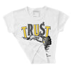 Black Tour Yellow AJ 4 Thunder DopeSkill Women's Crop Top Trust No One Tour Yellow Graphic