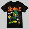 Green Sneakers DopeSkill T-Shirt Self Made Graphic Streetwear - Black
