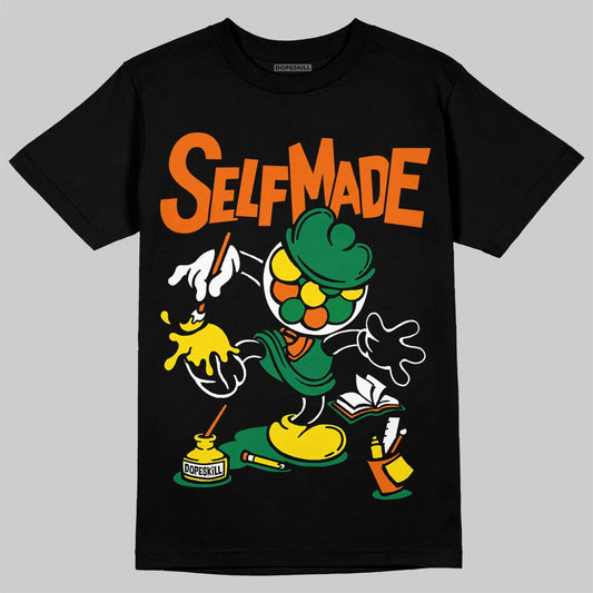 Green Sneakers DopeSkill T-Shirt Self Made Graphic Streetwear - Black