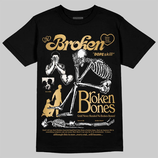 Jordan 11 Low “Mother’s Day” DopeSkill T-Shirt Broken Bones Graphic Streetwear - Black