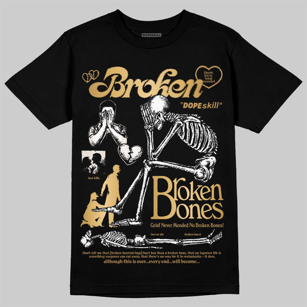 Jordan 11 Low “Mother’s Day” DopeSkill T-Shirt Broken Bones Graphic Streetwear - Black