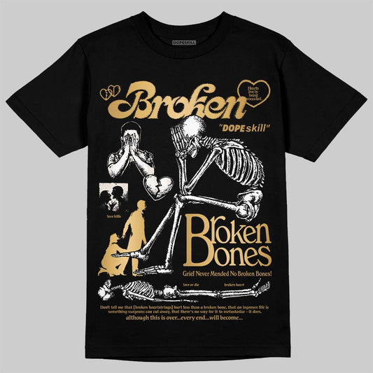 Jordan 11 Low “Mother’s Day” DopeSkill T-Shirt Broken Bones Graphic Streetwear - Black