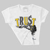 Yellow Ochre 6s DopeSkill Women's Crop Top Trust No One Graphic