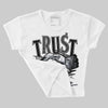 Bred Reimagined 4s DopeSkill Women's Crop Top Trust No One Graphic