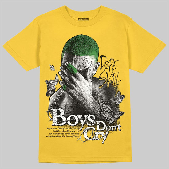 Jordan 5 'Tokyo' DopeSkill T-Shirt Boys Don't Cry Graphic Streetwear - Gold