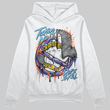 Dunk Low Futura Orange Blaze DopeSkill Hoodie Sweatshirt Takin No L's Graphic Streetwear - White 