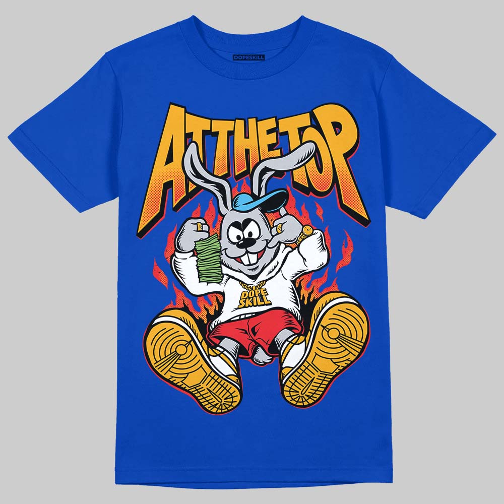 Royal Blue Sneakers DopeSkill T-Shirt At The Top Graphic Streetwear - Royal 