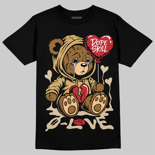 Jordan 4 Retro “Pizza” DopeSkill T-Shirt Broken Bear Graphic Streetwear - Black