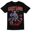 Jordan 1 Low OG “Black Toe” DopeSkill T-Shirt Cant Lose Graphic Streetwear - Black